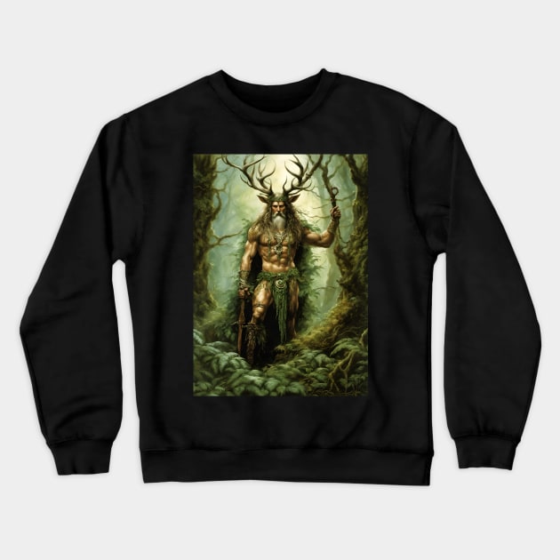 Cernunnos Crewneck Sweatshirt by FineArtworld7